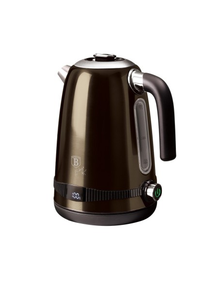 Fierbator electric, cu afisaj digital, 1.7 L, Shiny Black Edition, Berlinger Haus, BH 9330