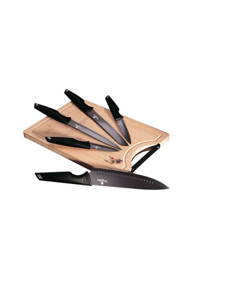 Set cutite, 6 piese, Black Silver Collection, BerlingerHaus, BH 2709