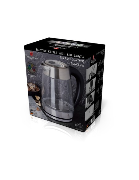 Fierbator electric 1.7 L, Black Silver Collection, Berlinger Haus, BH 9127