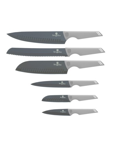 Set cutite, 6 piese, gri mat, Aspen Collection,...