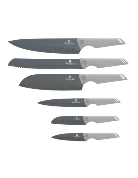 Set cutite, 6 piese, gri mat, Aspen Collection, Berlinger Haus, BH 2834