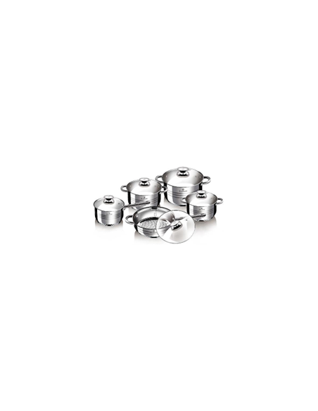 Set oale si tigai otel inoxidabil,10 piese, Jumbo Gourmet Line, Blaumann, BL 1637