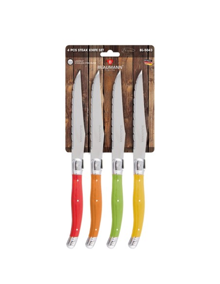 Set cutite pentru friptura, 4 piese, otel inoxidabil, Blaumann Premium, BL 5043