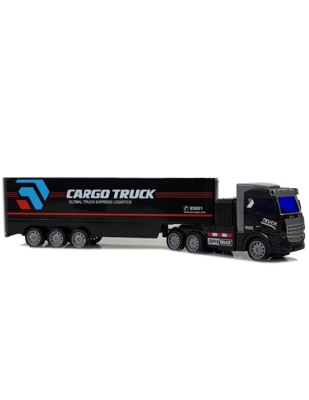 Camion de jucarie RC, cu telecomanda si remorca cargo, 1:48, 9080