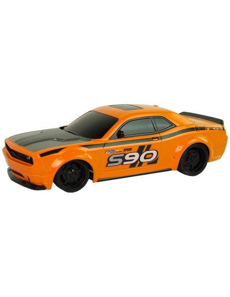 Masinuta sport RC pentru copii cu telecomanda, S90, portocalie, 1:24, 10236