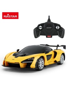 MASINA CU TELECOMANDA McLAREN SENNA GALBEN CU SCARA 1 LA 18