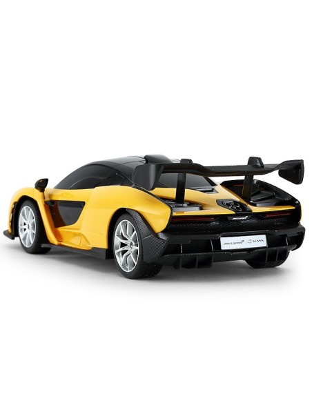 MASINA CU TELECOMANDA McLAREN SENNA GALBEN CU SCARA 1 LA 18