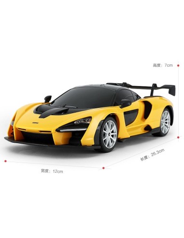 MASINA CU TELECOMANDA McLAREN SENNA GALBEN CU...