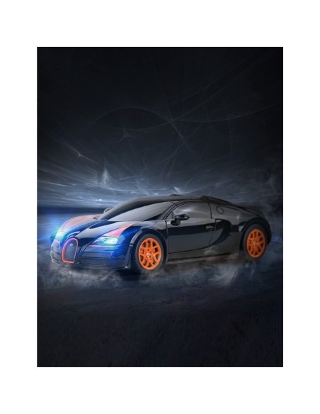 MASINA CU TELECOMANDA BUGATTI GRAND SPORT VITESSE NEGRU CU SCARA 1 LA 18