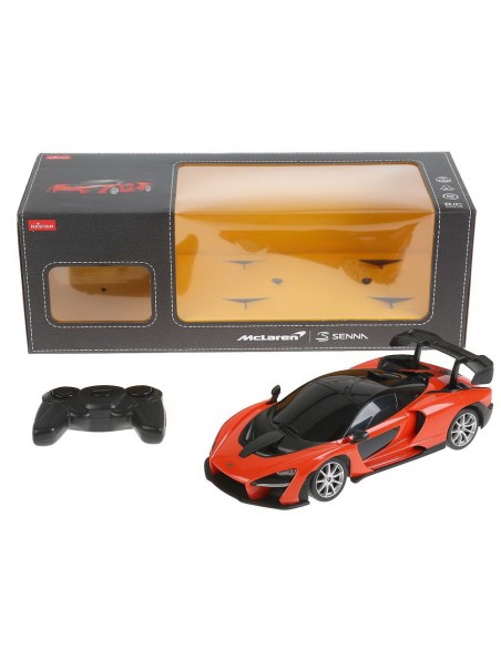MASINA CU TELECOMANDA McLAREN SENNA PORTOCALIU CU SCARA 1 LA 18