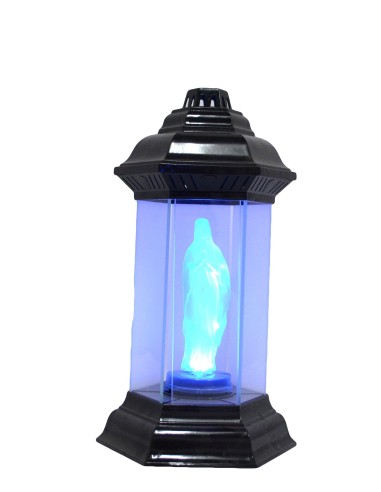 Candela mare din sticla cu LED, Maica Domnului...