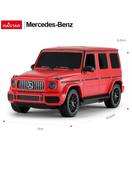 MASINA CU TELECOMANDA MERCEDES-BENZ G63 ROSU SCARA 1 LA 24