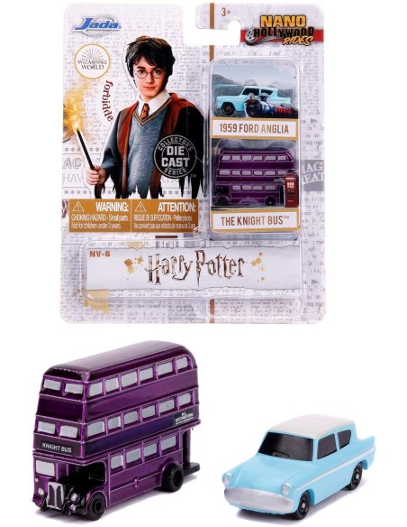 HARRY POTTER2 SET 2 MASINUTE THE KNIGHT BUS SI FORD ANGLIA 1959