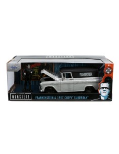 SET MASINUTA 1957 CHEVY SUBURBAN SI FIGURINA FRANKENSTEIN