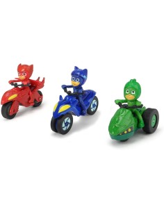 EROI IN PIJAMALE SET 3 MOTOCICLETE CU FIGURINA SCARA 1:64 2