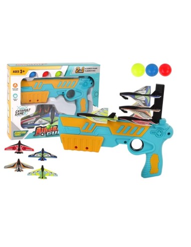 Set de joaca, pistol lansator de avioane,...
