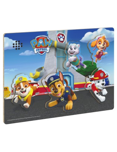 PATRULA CATELUSILOR PUZZLE DIN LEMN CU SUNETE...