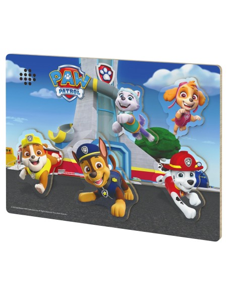 PATRULA CATELUSILOR PUZZLE DIN LEMN CU SUNETE SI FORME