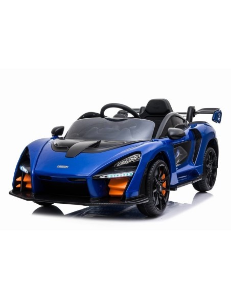 Masinuta electrica pentru copii, McLaren Senna albastra, cu telecomanda, 2 motoare, greutate maxima 30 kg, 5350