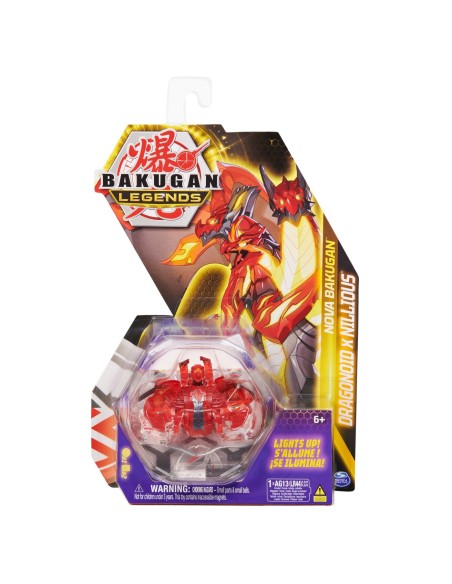 BAKUGAN S5 NOVA DRAGONOID NILLIOUS ROSU