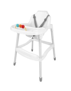 Scaun de masa pentru hranirea bebelusului, alb, 3364