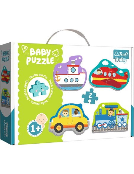 PUZZLE TREFL BABY CLASIC VEHICULE PENTRU TRANSPORT 8 PIESE