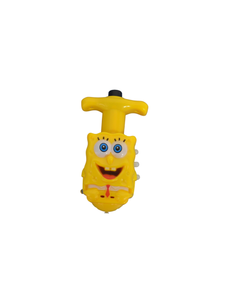 Jucarie titirez cu lansator, cu muzica si jocuri de lumini, model SPONGE