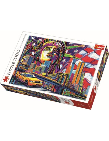 PUZZLE TREFL 1000 NEW YORK IN CULORI