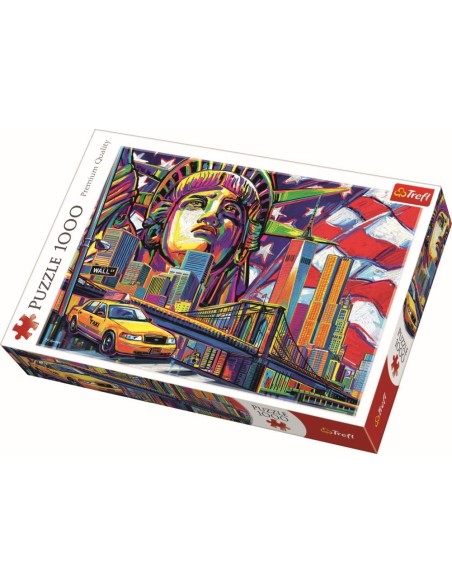 PUZZLE TREFL 1000 NEW YORK IN CULORI