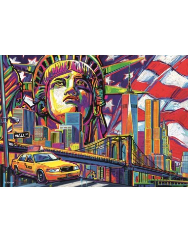 PUZZLE TREFL 1000 NEW YORK IN CULORI