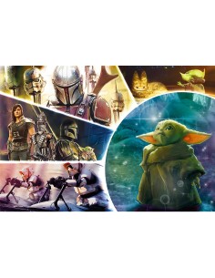 PUZZLE TREFL 100 STARWARS BABY YODA MADALORIANUL 2
