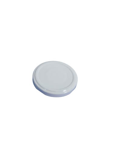 Set 50 capace pentru borcane, FI 63 mm, albe