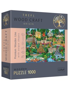 PUZZLE TREFL DIN LEMN 1000 PIESE OBIECTIVE TURISTICE...