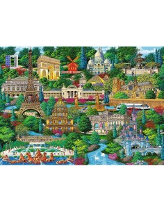 PUZZLE TREFL DIN LEMN 1000 PIESE OBIECTIVE TURISTICE... 2