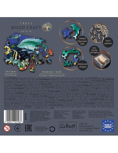 PUZZLE TREFL DIN LEMN 500+1 PIESE VIATA MARINA