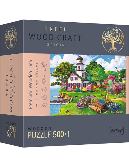 PUZZLE TREFL DIN LEMN 500+1 PIESE PORTUL IN TIMPUL VERII