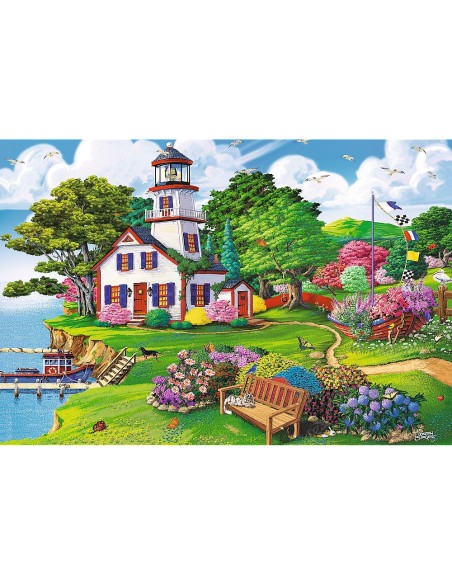 PUZZLE TREFL DIN LEMN 500+1 PIESE PORTUL IN TIMPUL VERII