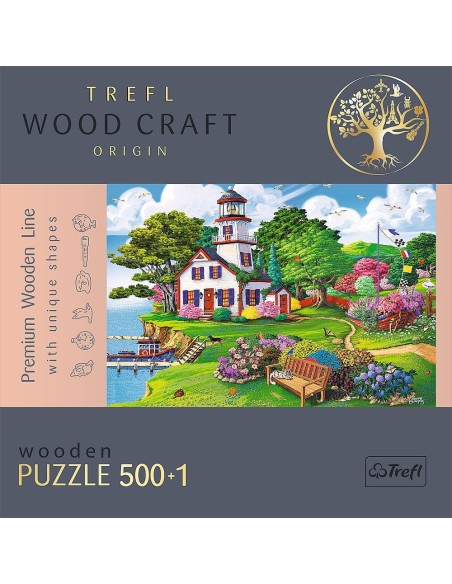 PUZZLE TREFL DIN LEMN 500+1 PIESE PORTUL IN TIMPUL VERII