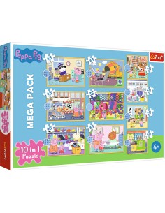 PUZZLE TREFL 10IN1 INTALNESTE-O PE PEPPA PIG