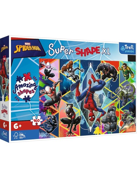 PUZZLE TREFL PRIMO SUPER SHAPE XXL 160 SPIDERMAN