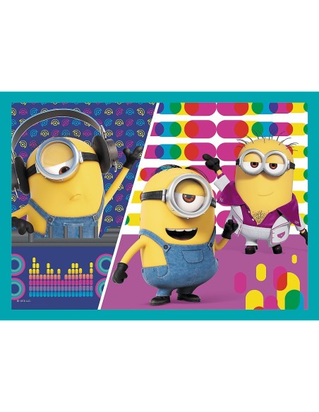PUZZLE TREFL MINIONS 4IN1 LUMEA FERICITA A MINIONILOR