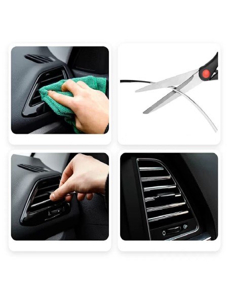 Rola Ornament Auto de tip "U" pentru muchii sau grila ventilatie, 15m liniari, culoare Crom SILVER