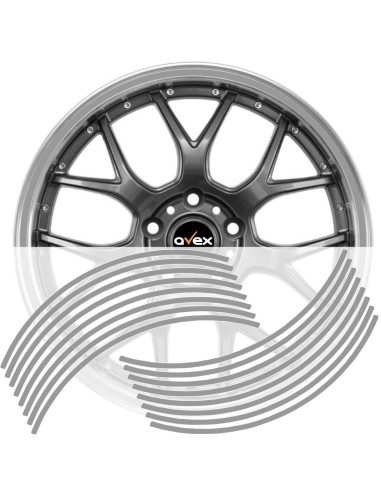 Set 16 inele din autocolant pentru jante...