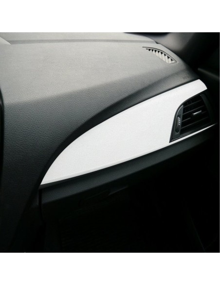Folie Auto Colantare Trimuri, Model Piele Alba, 100 x 45cm