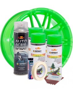 Kit complet reparatie si vopsire jante culoare Verde... 2