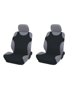 Huse auto tip maiou fata negru 2 buc