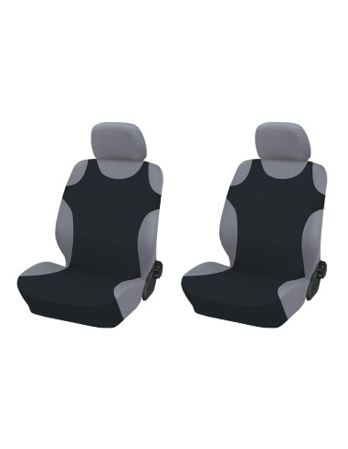 Huse auto tip maiou fata negru 2 buc