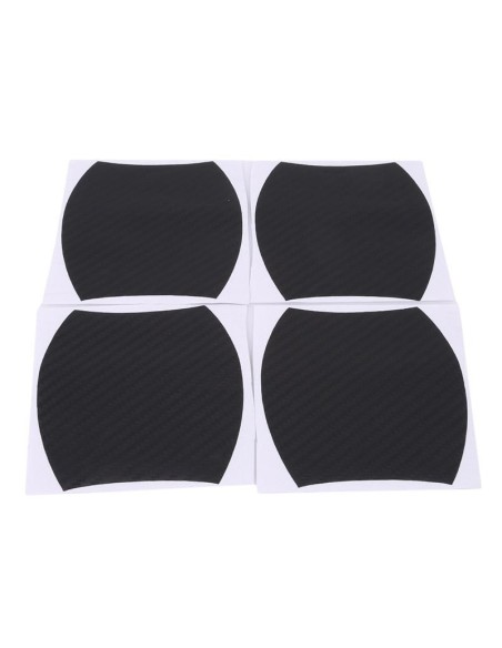 Set 4 bucati protectie zgarieturi manere usa din autocolant carbon 3D Negru