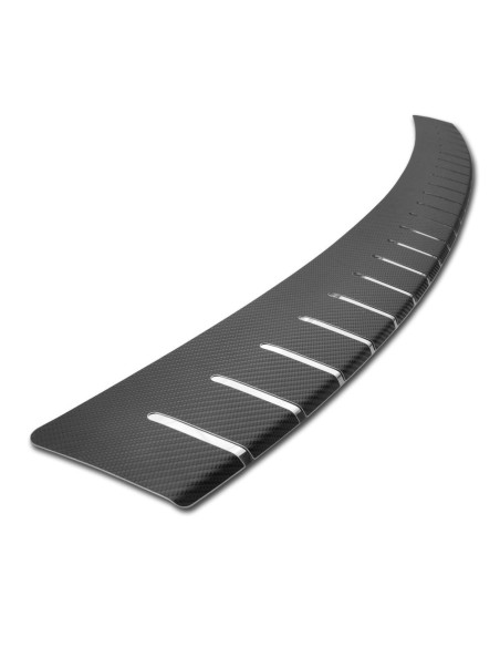 Folie protectie portbagaj in doua straturi, Crom si Carbon 3D Negru 83 x 7,5cm