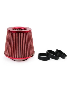 Filtru de aer conic rosu cu 3 adaptoare